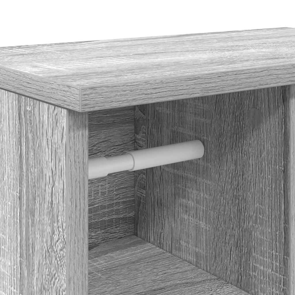 Dulap de baie cu suport role, sonoma gri, 39x22x90 cm GartenMobel Dekor
