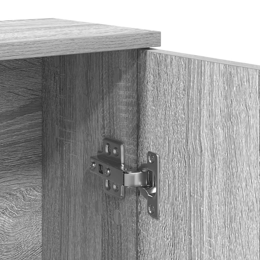 Dulap de baie cu suport role, sonoma gri, 39x22x90 cm GartenMobel Dekor