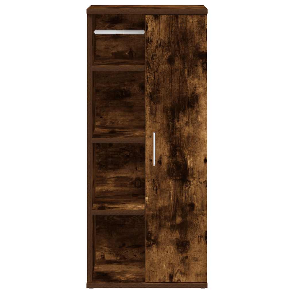 Dulap de baie cu suport role, stejar fumuriu, 39x22x90 cm GartenMobel Dekor