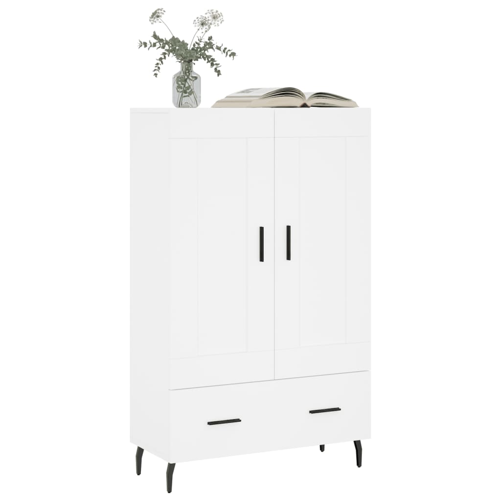 Dulap înalt, alb, 69,5x31x115 cm, lemn prelucrat GartenMobel Dekor