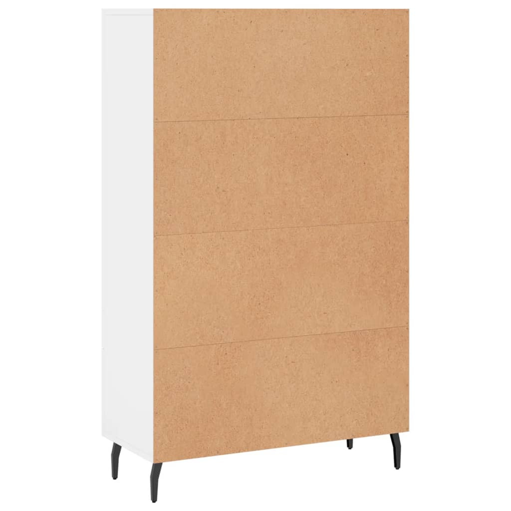 Dulap înalt, alb, 69,5x31x115 cm, lemn prelucrat GartenMobel Dekor