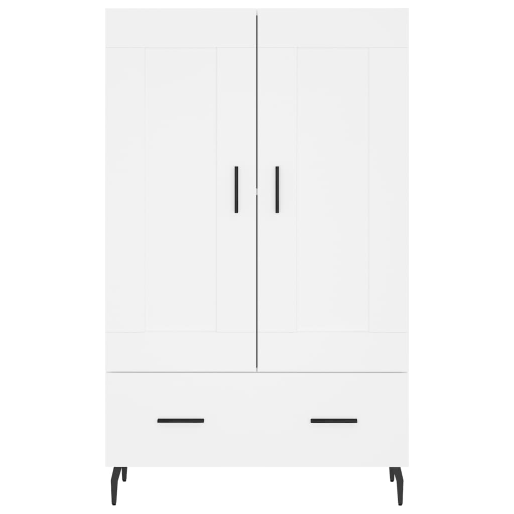 Dulap înalt, alb, 69,5x31x115 cm, lemn prelucrat GartenMobel Dekor