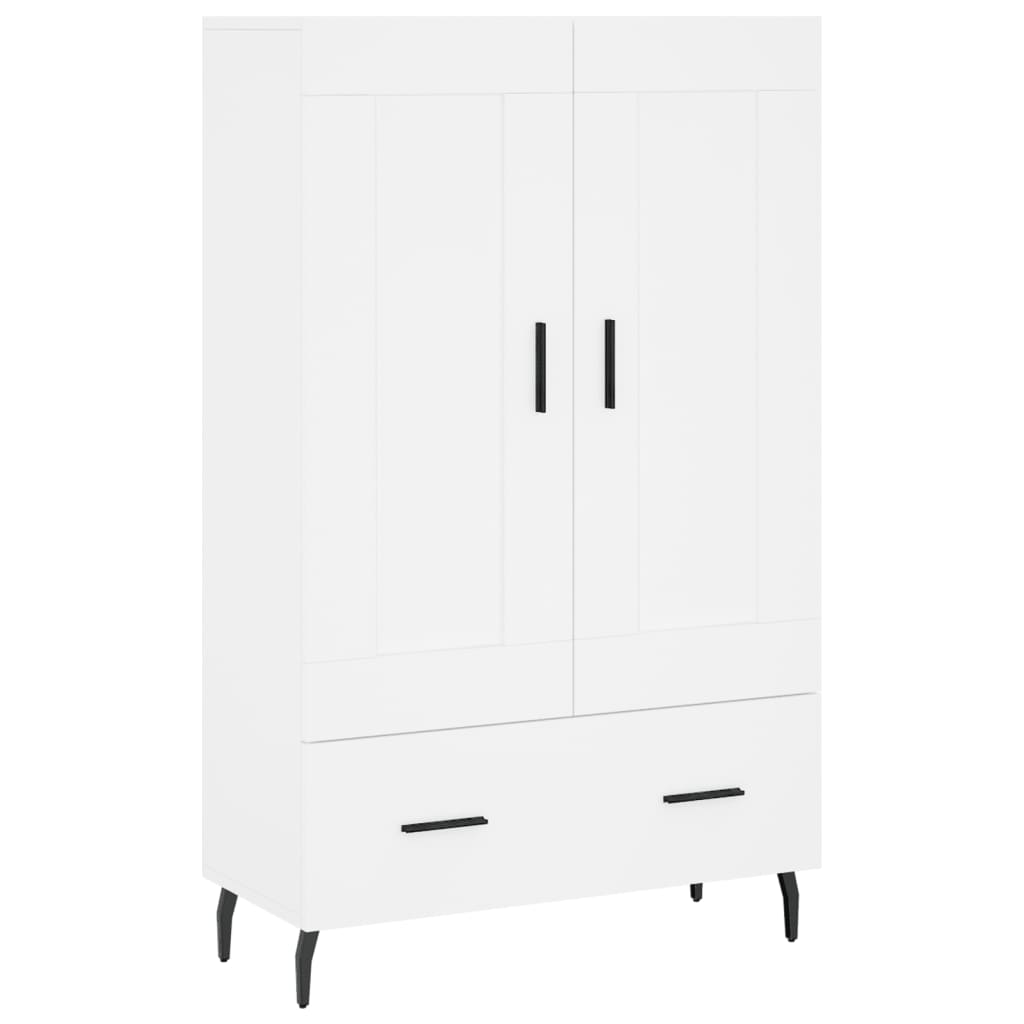 Dulap înalt, alb, 69,5x31x115 cm, lemn prelucrat GartenMobel Dekor
