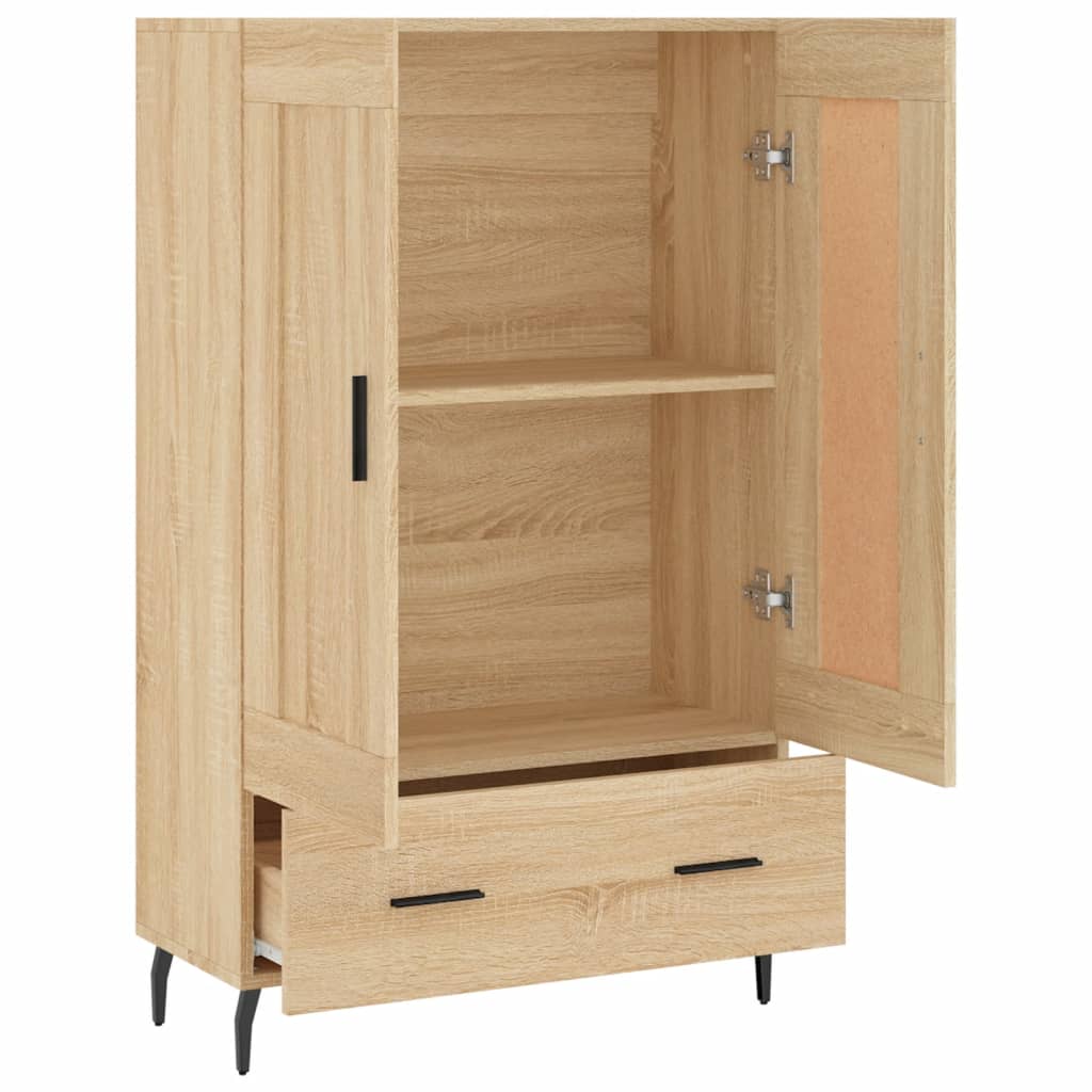 Dulap înalt, stejar Sonoma, 69,5x31x115 cm, lemn prelucrat GartenMobel Dekor