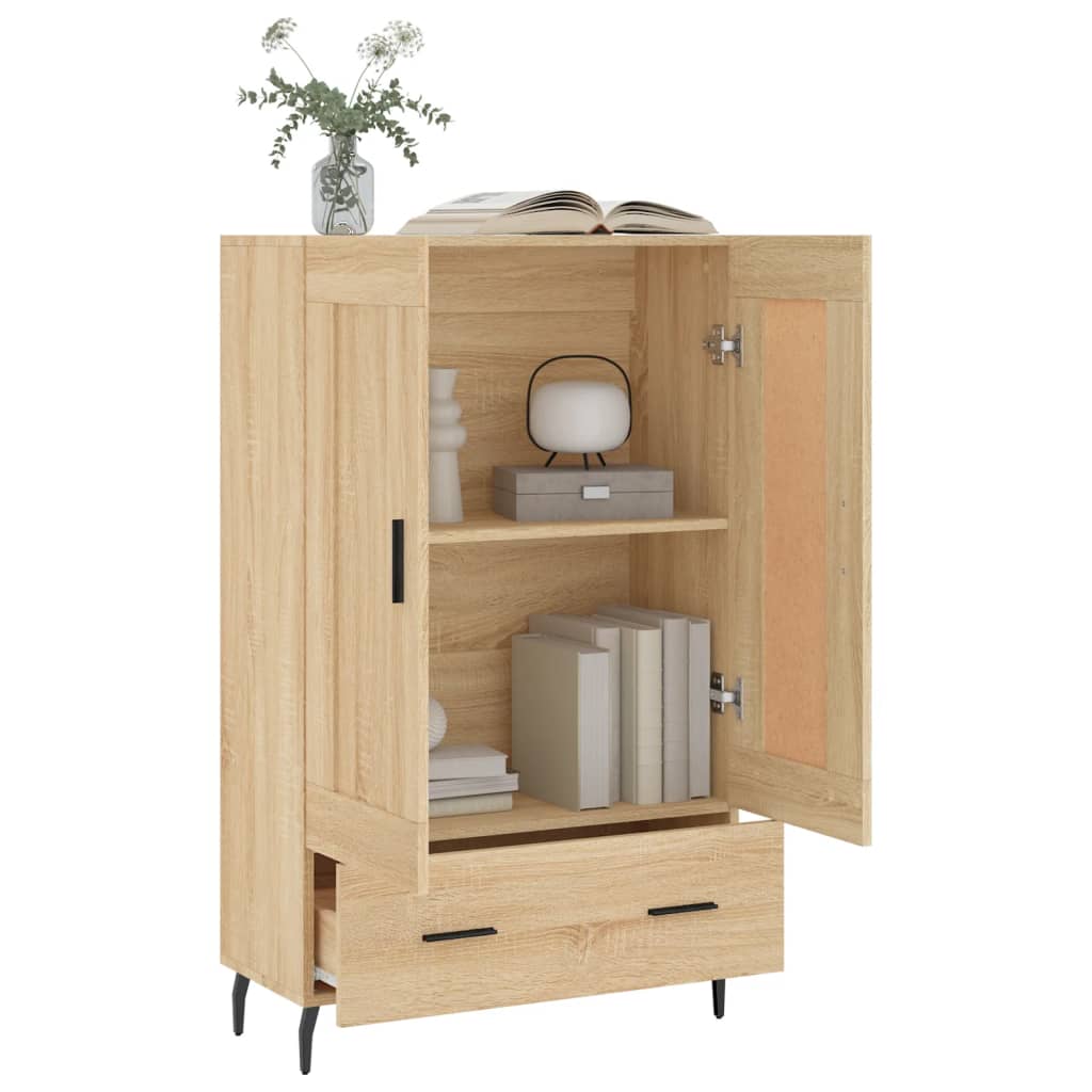 Dulap înalt, stejar Sonoma, 69,5x31x115 cm, lemn prelucrat GartenMobel Dekor