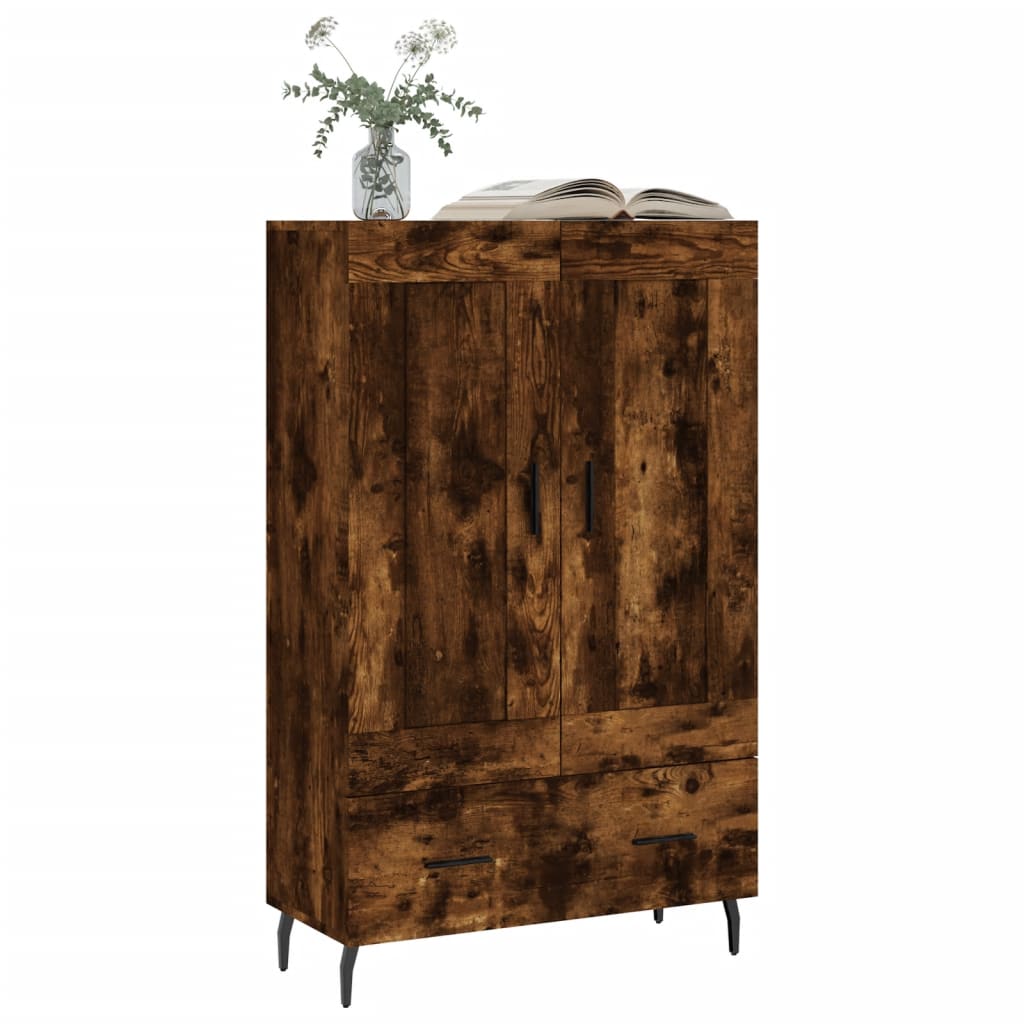 Dulap înalt, stejar afumat, 69,5x31x115 cm, lemn prelucrat GartenMobel Dekor