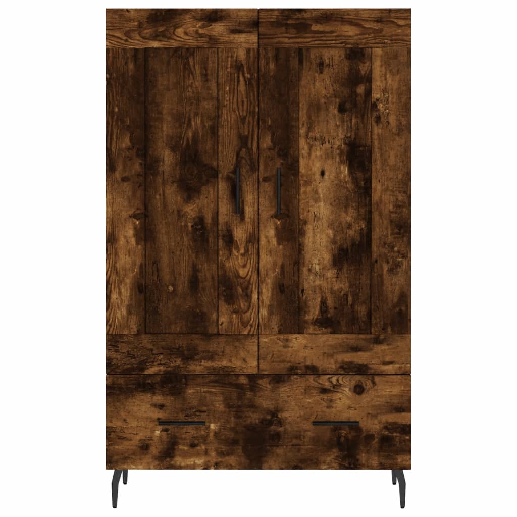 Dulap înalt, stejar afumat, 69,5x31x115 cm, lemn prelucrat GartenMobel Dekor