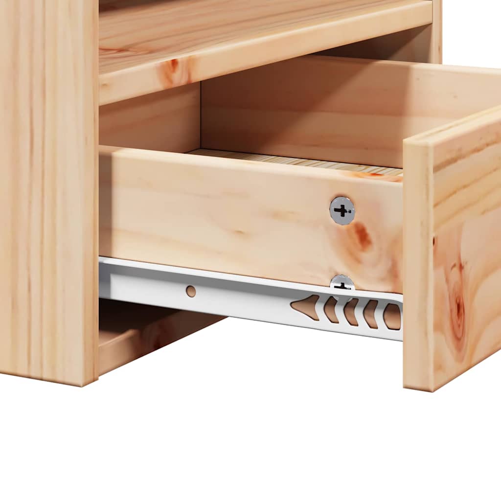 Mese de noptieră cu sertar Pe perete 2 pcs Maro 38 x 36 x 29.5 cm GartenMobel Dekor