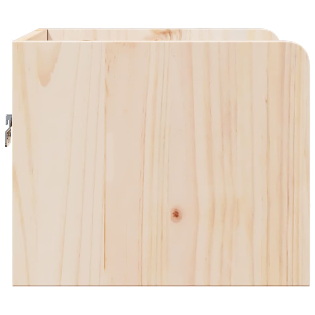 Mese de noptieră cu sertar Pe perete 2 pcs Maro 38 x 36 x 29.5 cm GartenMobel Dekor