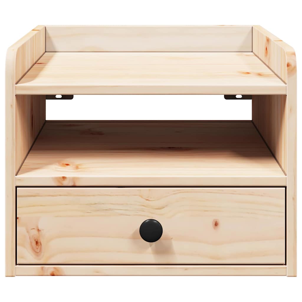 Noptieră cu sertar Pe perete Maro 38 x 36 x 29.5 cm Lemn de brad solid GartenMobel Dekor