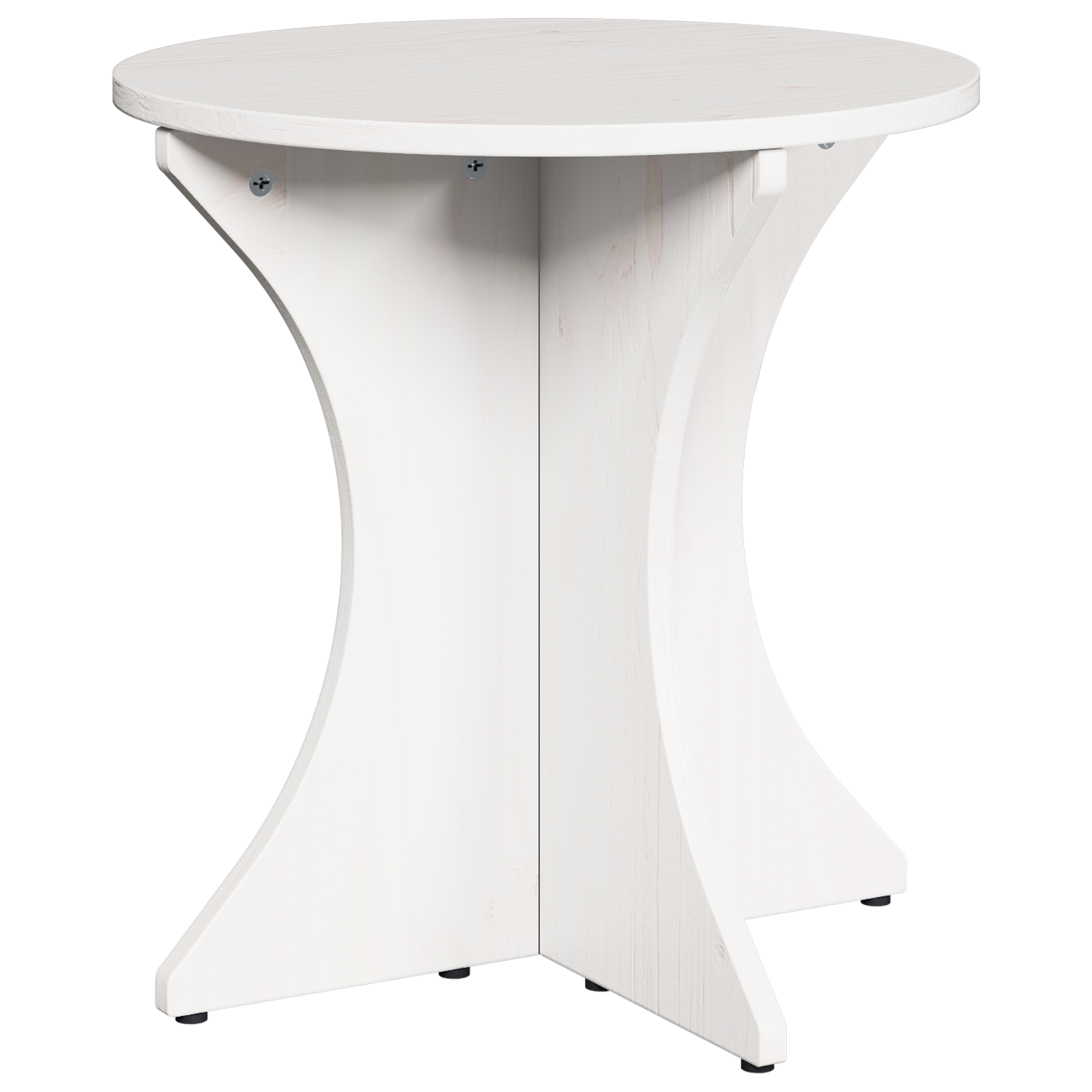 Set de măsuțe de cafea 2 pcs Alb 46 x 46 x 47 cm GartenMobel Dekor