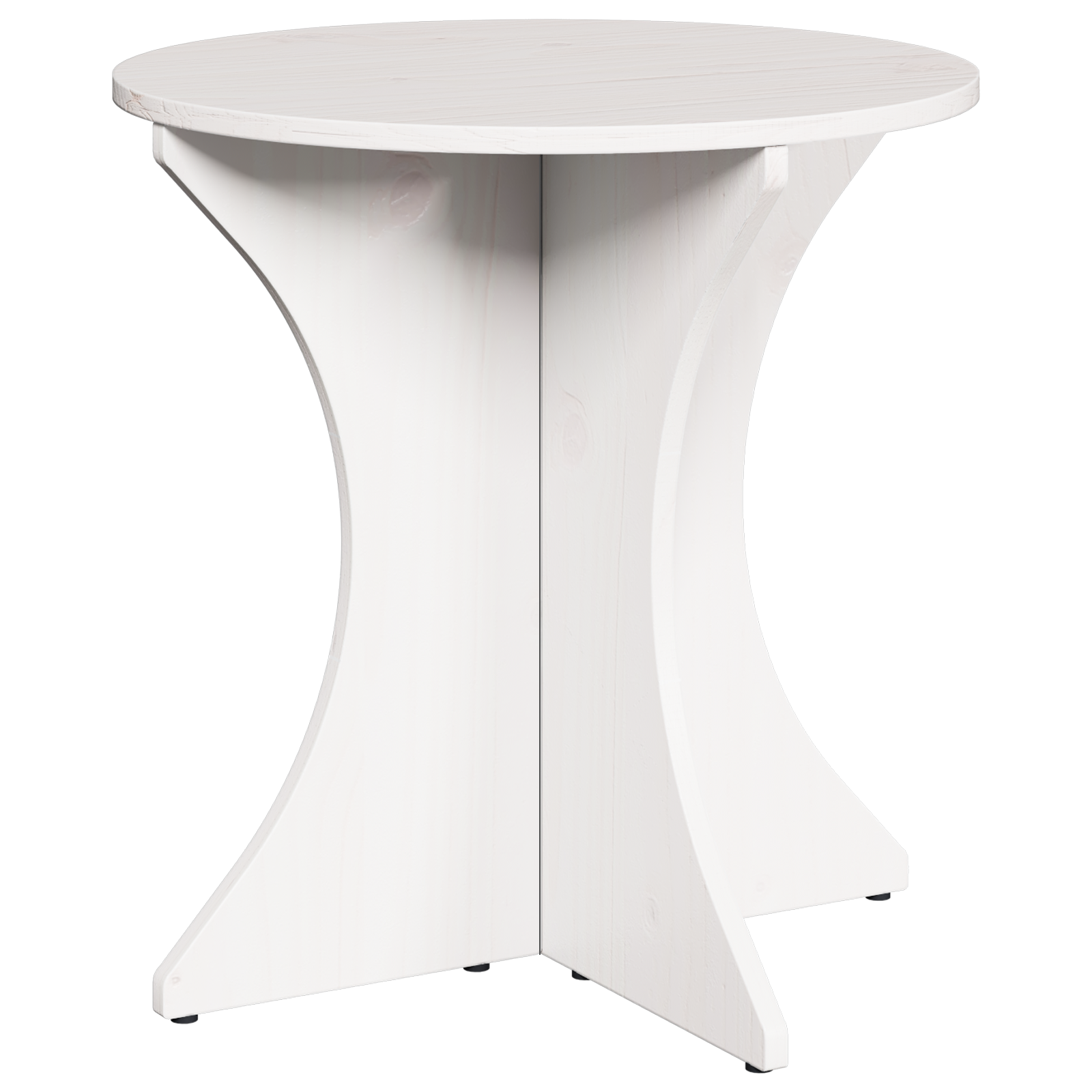Set de măsuțe de cafea 3 pcs Alb 46 x 46 x 47 cm GartenMobel Dekor