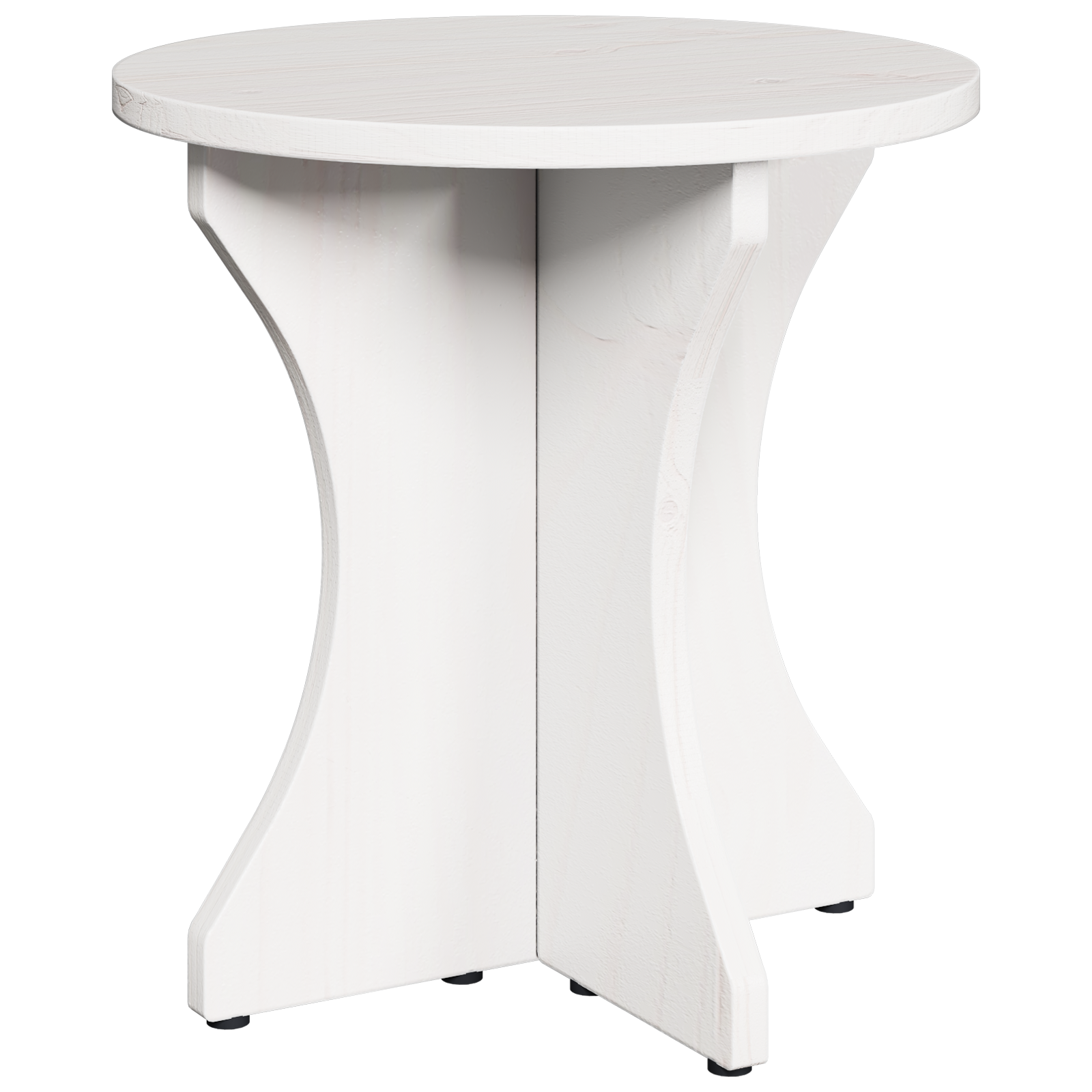 Set de măsuțe de cafea 3 pcs Alb 46 x 46 x 47 cm GartenMobel Dekor