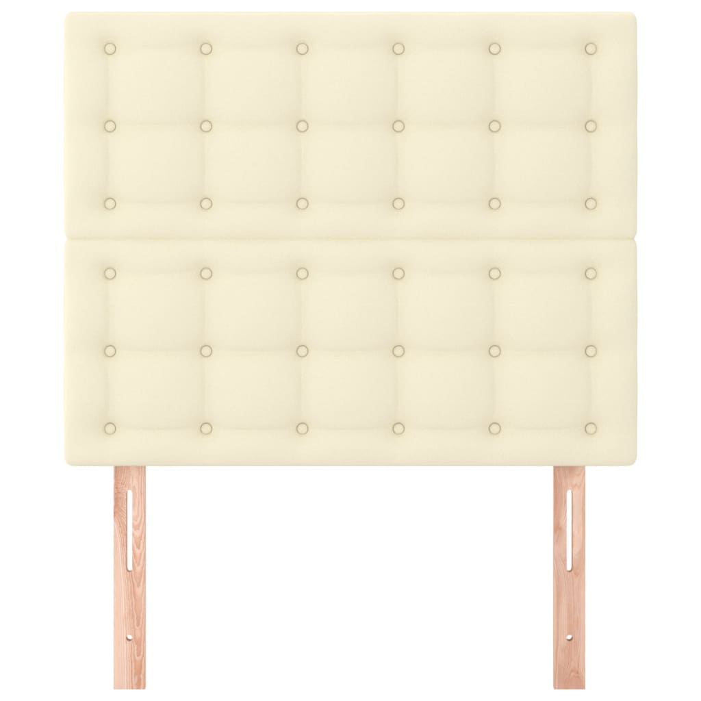 Tăblii de pat, 2 buc., crem, 80x5x78/88 cm, piele ecologică GartenMobel Dekor