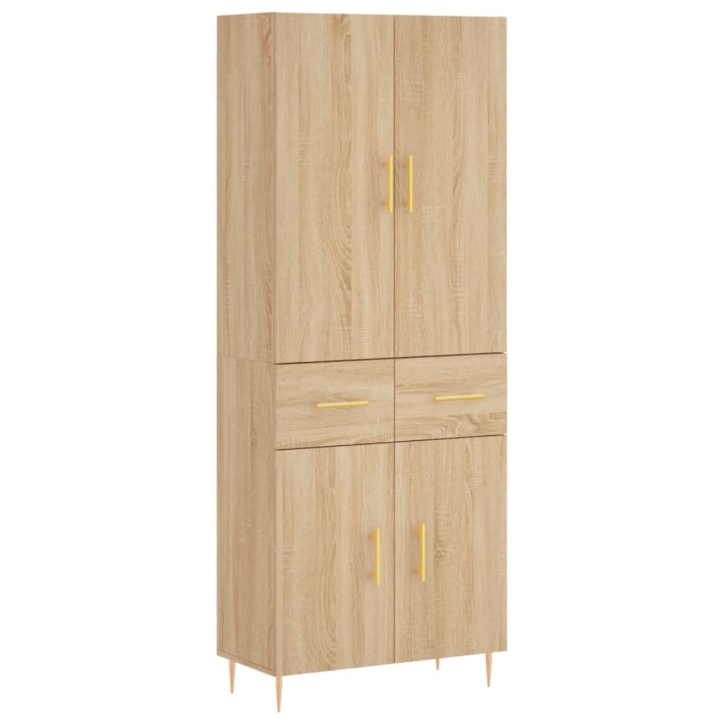 Dulap înalt, stejar sonoma, 69,5x34x180 cm, lemn compozit GartenMobel Dekor
