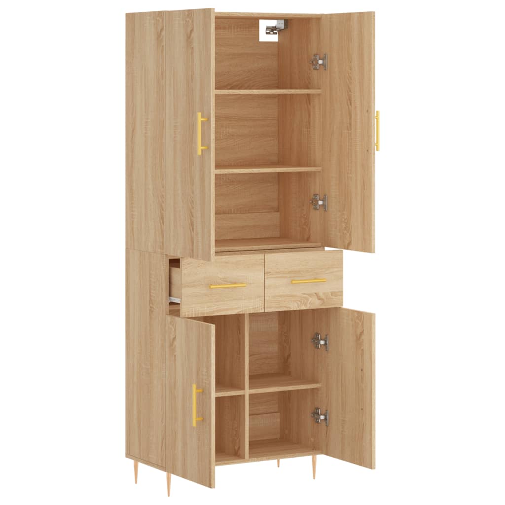 Dulap înalt, stejar sonoma, 69,5x34x180 cm, lemn compozit GartenMobel Dekor
