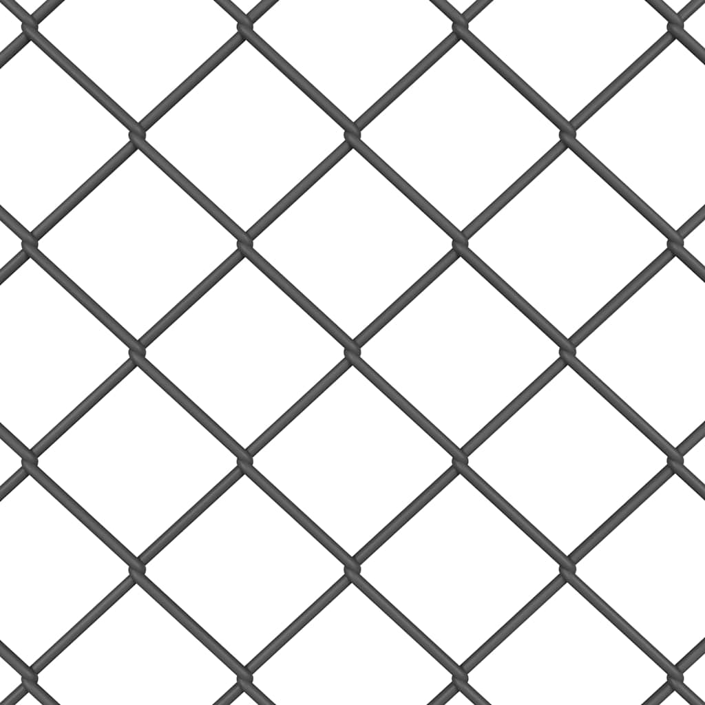 Set de Stâlpi de Gard Gri 1.2 x 25 m Oțel Galvanizat GartenMobel Dekor