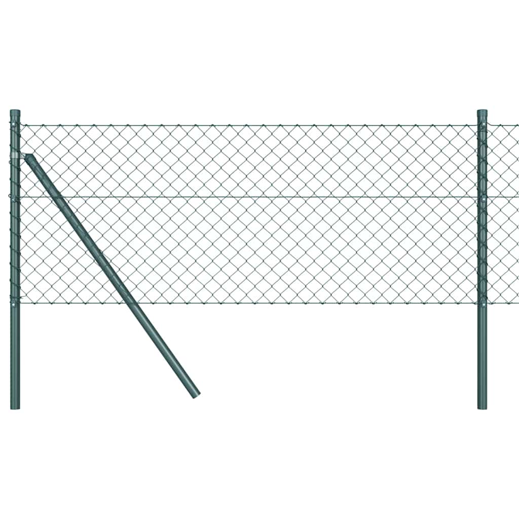 Set de Stâlpi de Gard Verde 0.4 x 25 m Oțel Galvanizat GartenMobel Dekor
