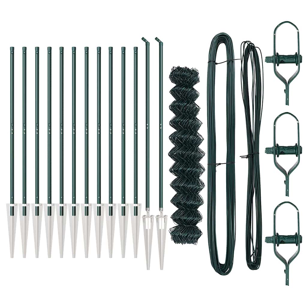 Set de Stâlpi de Gard Verde 1.4 x 25 m GartenMobel Dekor