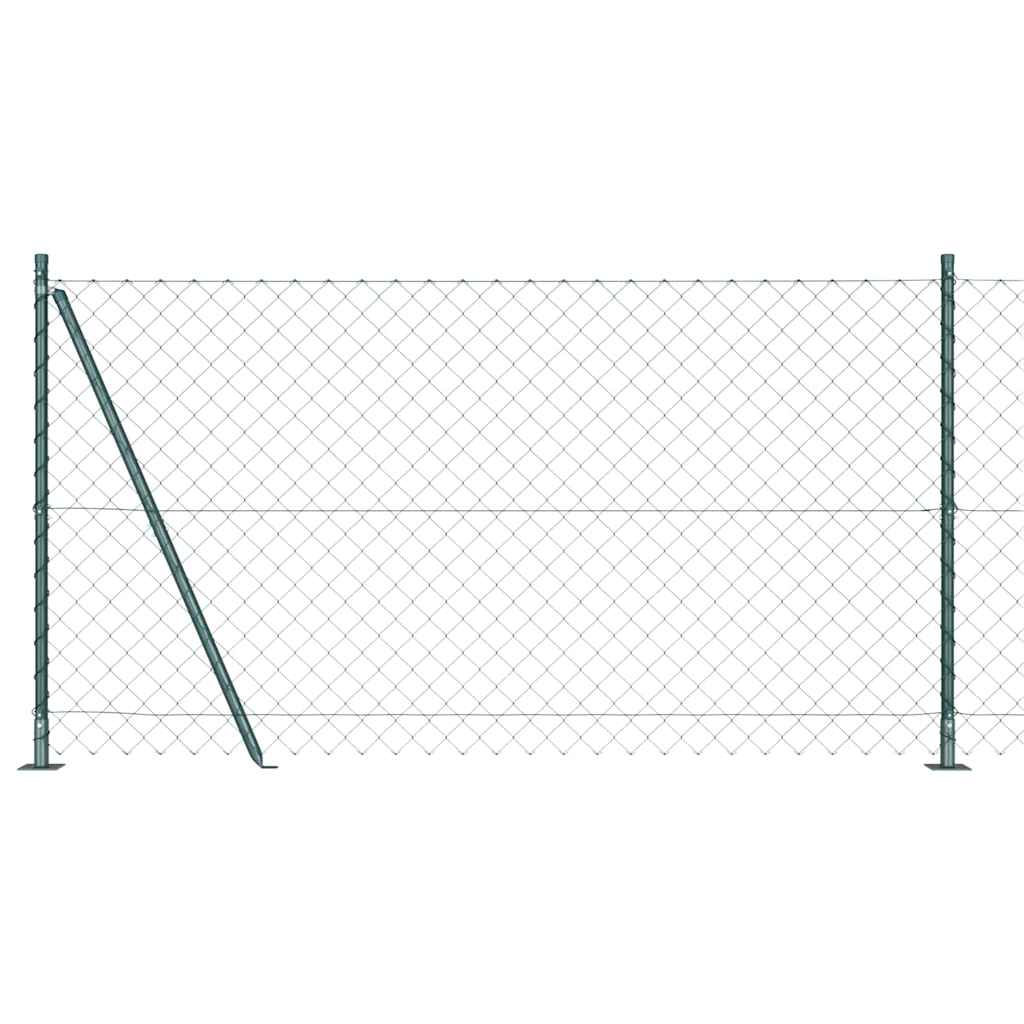 Set de Stâlpi de Gard Argintiu 10 x 1.2 m Oțel Galvanizat GartenMobel Dekor