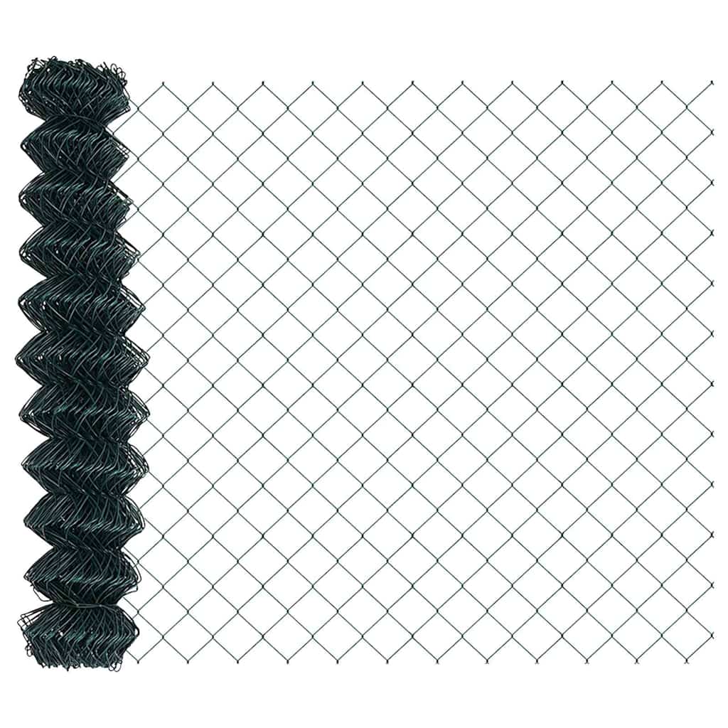 Set de Stâlpi de Gard Argintiu 25 x 1.2 m Oțel Galvanizat GartenMobel Dekor