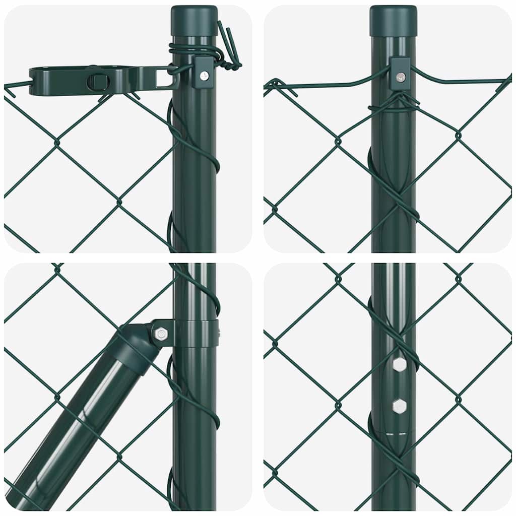 Set de Stâlpi de Gard Argintiu 25 x 1.2 m Oțel Galvanizat GartenMobel Dekor
