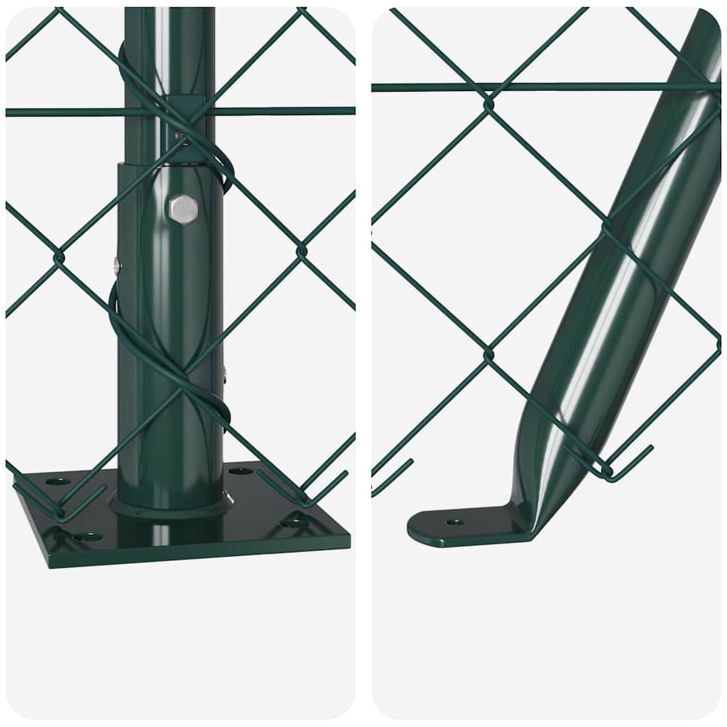 Set de Stâlpi de Gard Argintiu 25 x 1.2 m Oțel Galvanizat GartenMobel Dekor