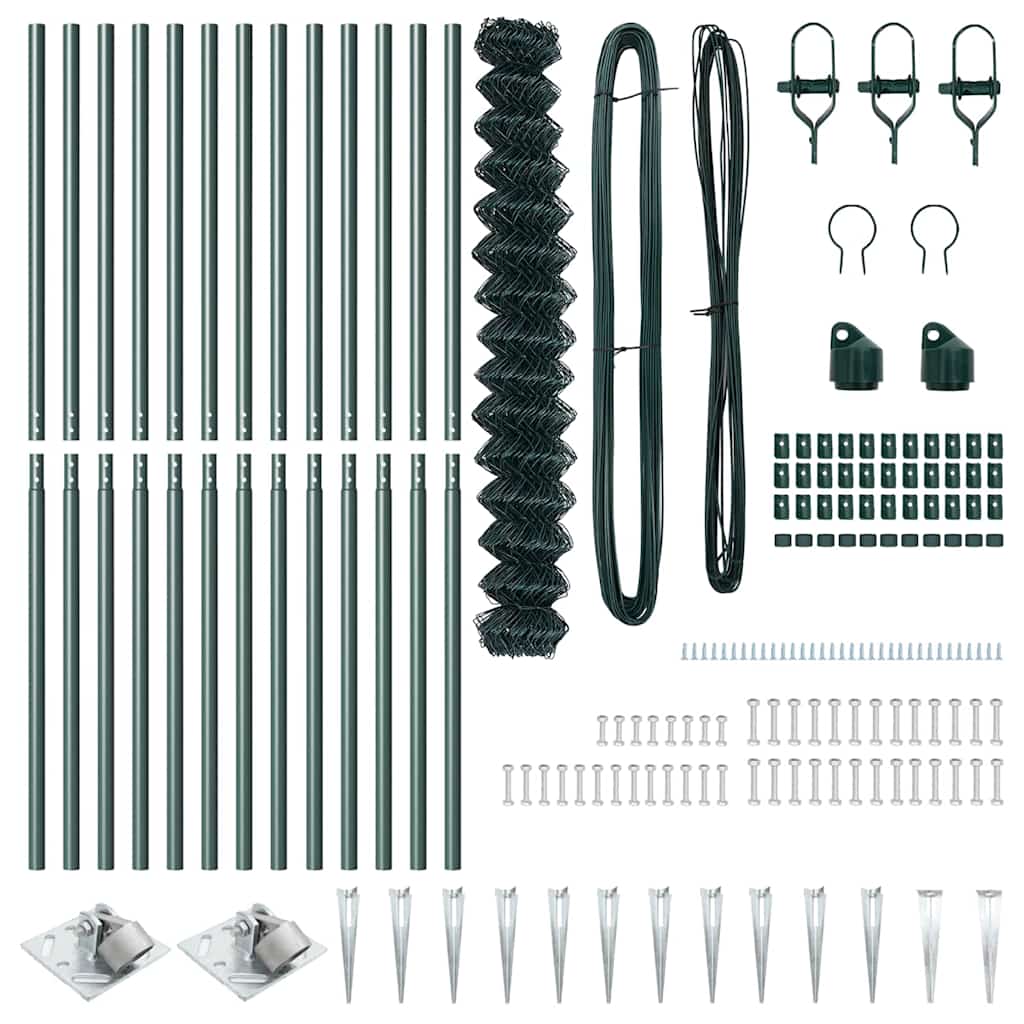 Set de Stâlpi de Gard Verde 1.6 x 25 m GartenMobel Dekor