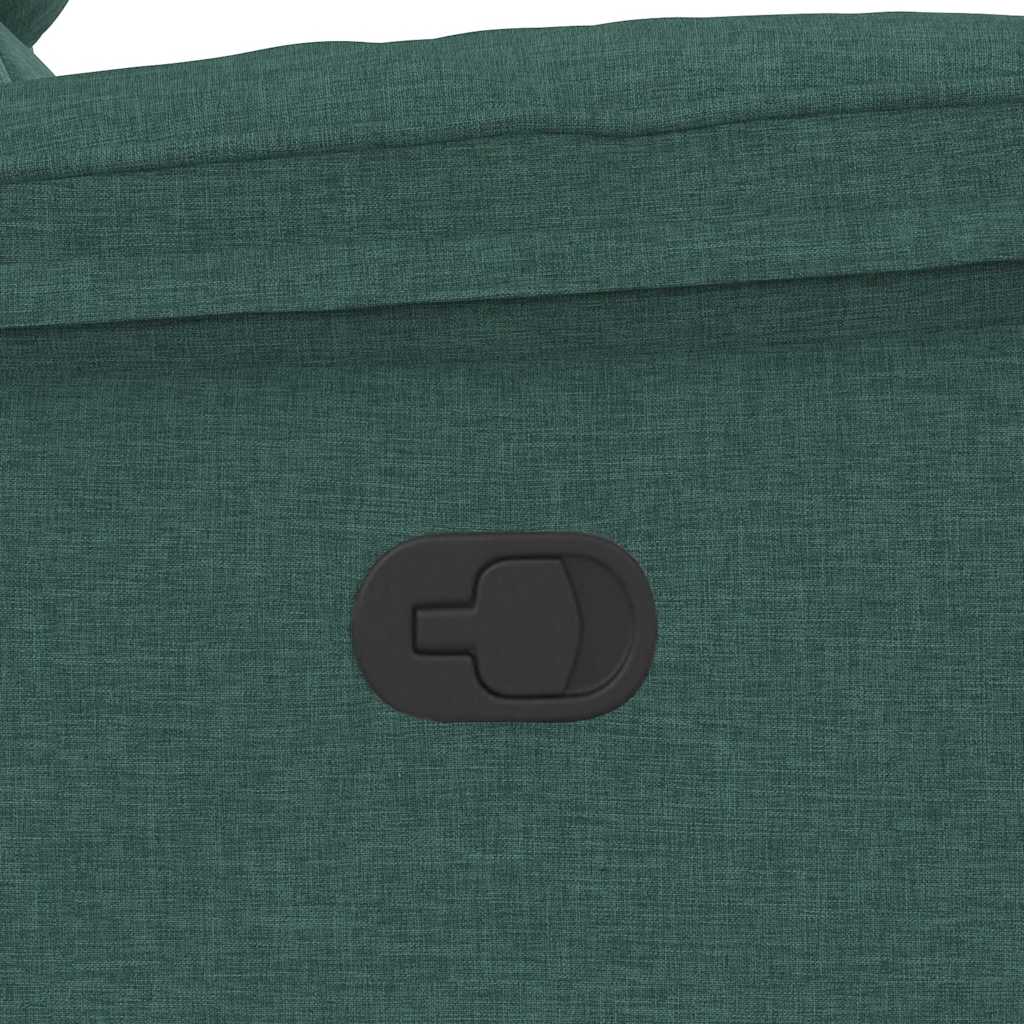 Fotoliu rabatabil, verde închis, material textil GartenMobel Dekor