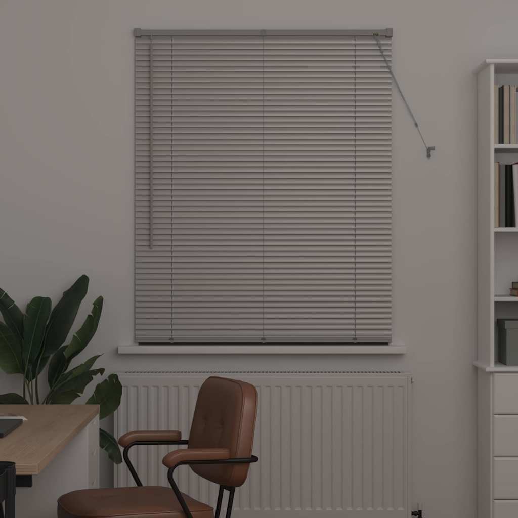 Jaluzea pentru Fereastră Argintiu 100 x 175 cm Aluminiu GartenMobel Dekor