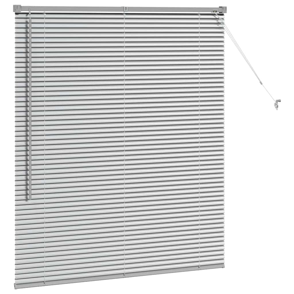 Jaluzea pentru Fereastră Argintiu 110 x 130 cm Aluminiu GartenMobel Dekor