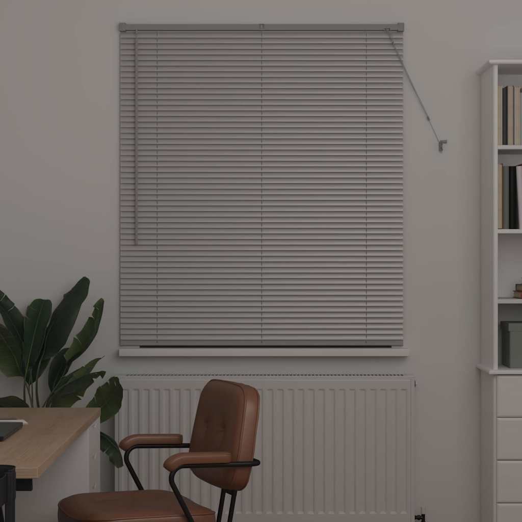 Jaluzea pentru Fereastră Argintiu 110 x 130 cm Aluminiu GartenMobel Dekor