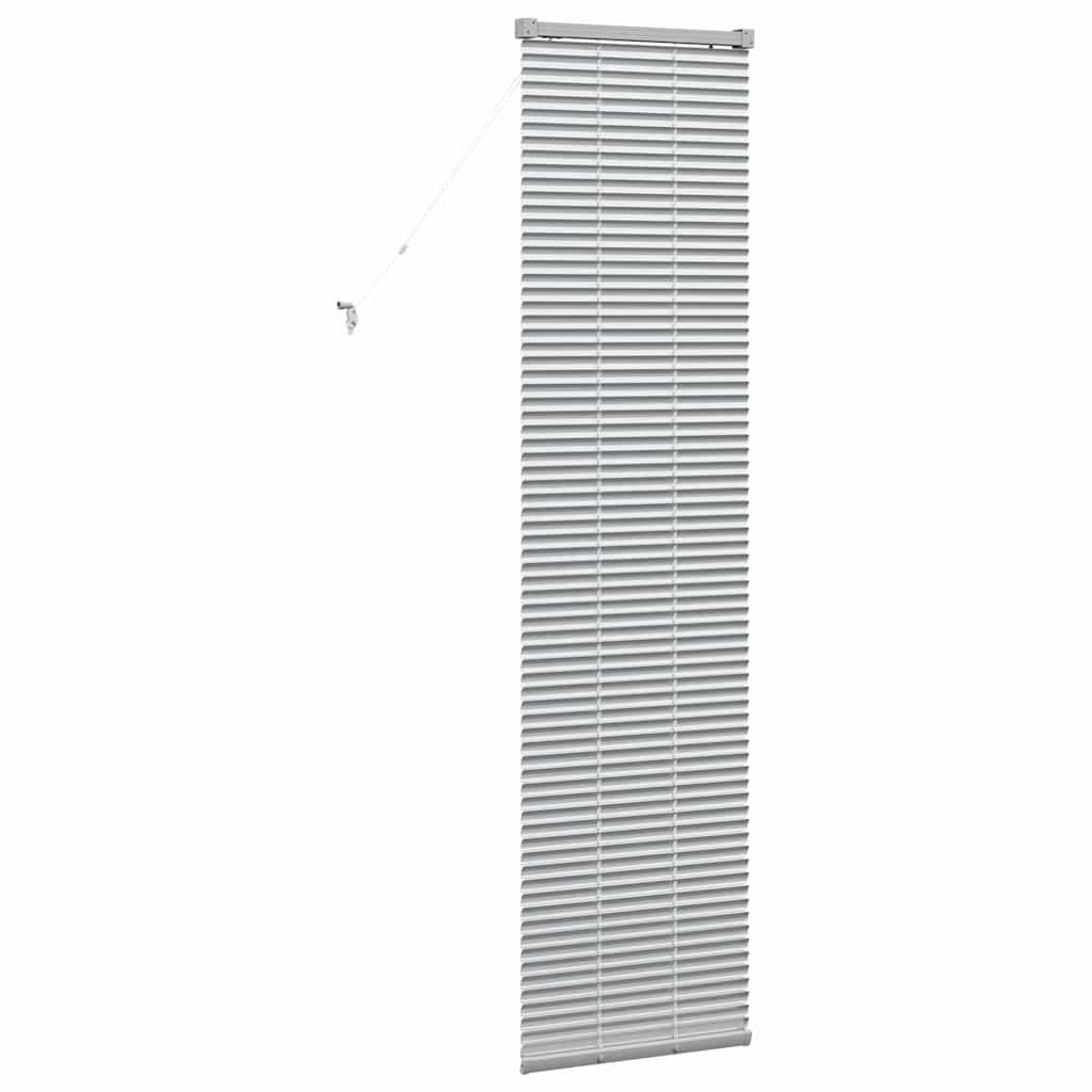 Jaluzea pentru Fereastră Argintiu 80 x 130 cm Aluminiu GartenMobel Dekor