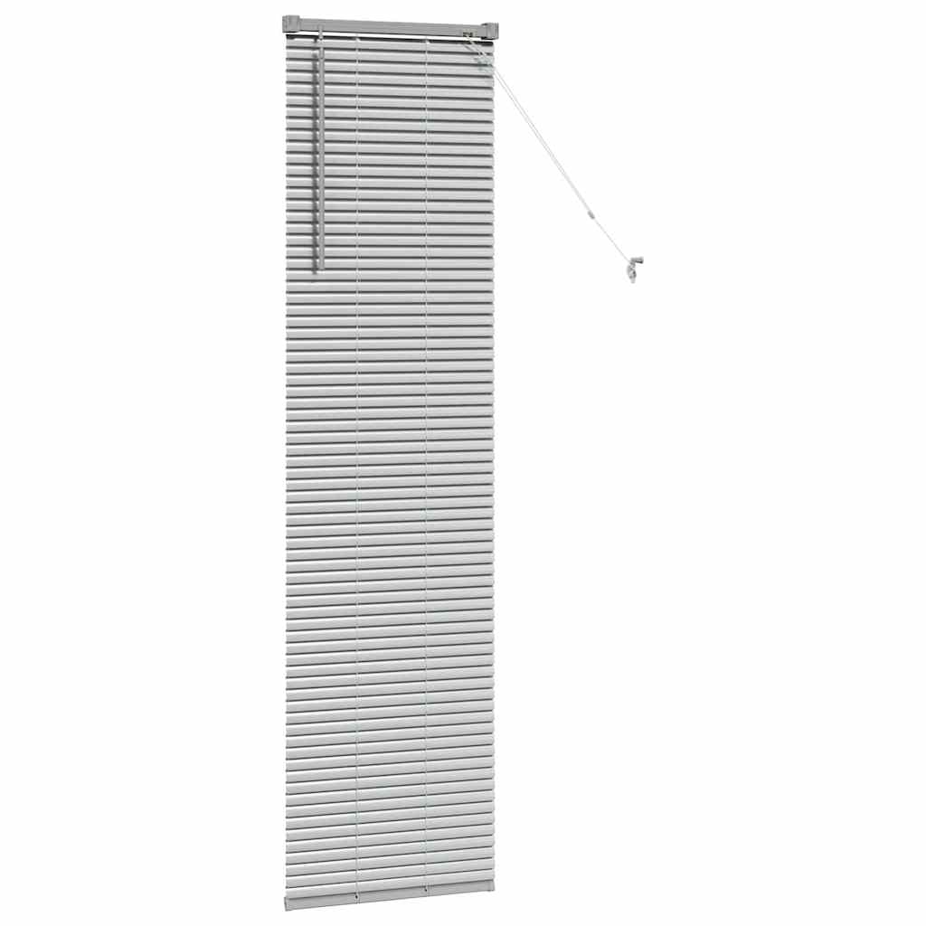 Jaluzea pentru Fereastră Argintiu 80 x 130 cm Aluminiu GartenMobel Dekor