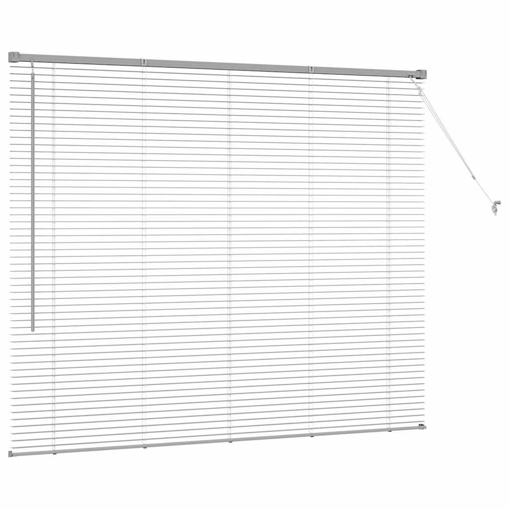 Jaluzea pentru Fereastră Argintiu 80 x 130 cm Aluminiu GartenMobel Dekor