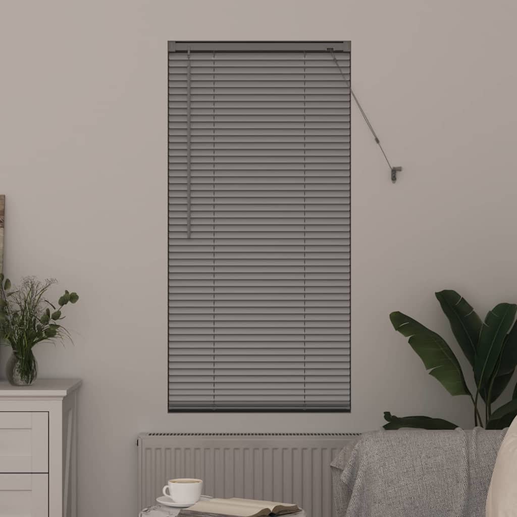 Jaluzea pentru Fereastră Argintiu 80 x 130 cm Aluminiu GartenMobel Dekor