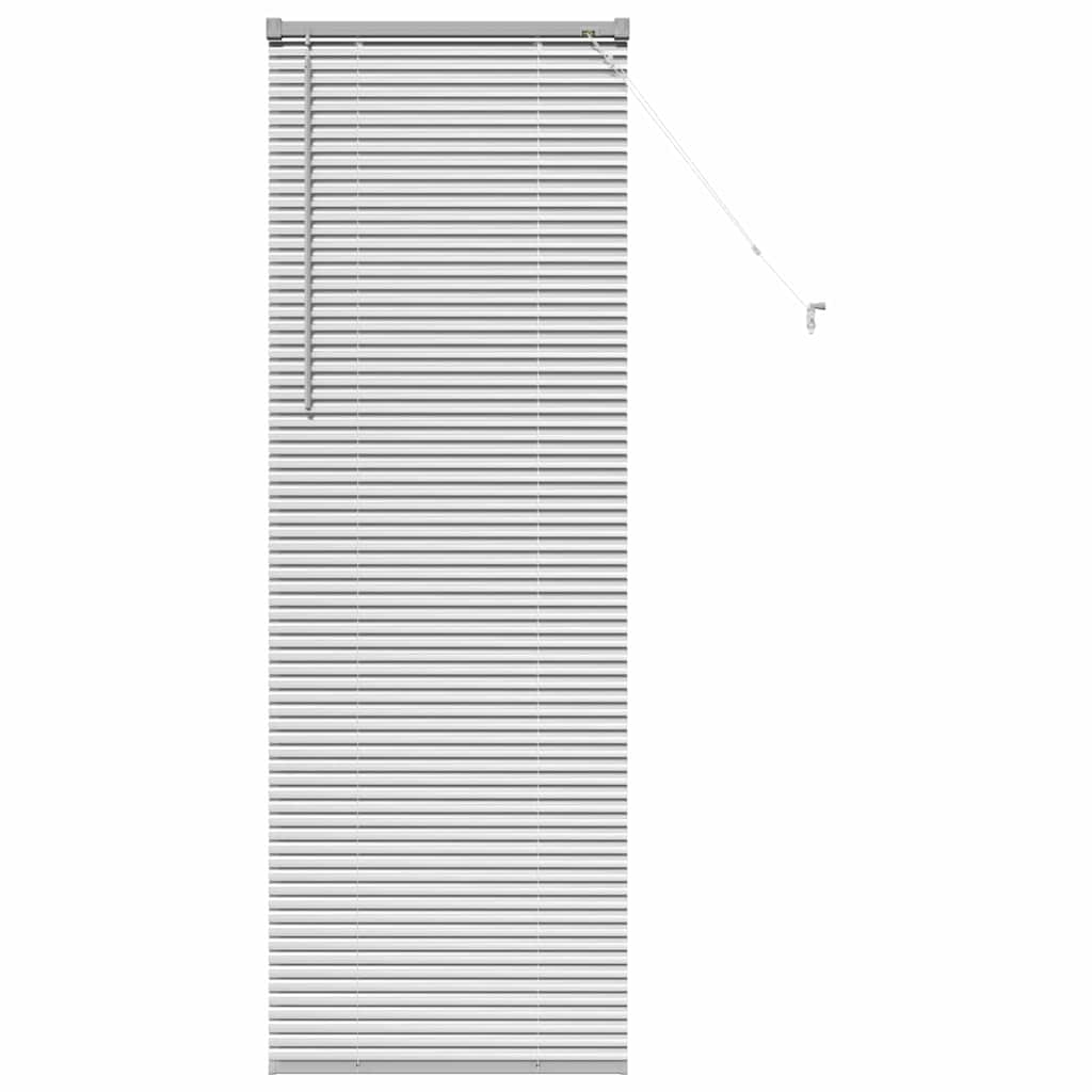 Jaluzea pentru Fereastră Argintiu 80 x 130 cm Aluminiu GartenMobel Dekor
