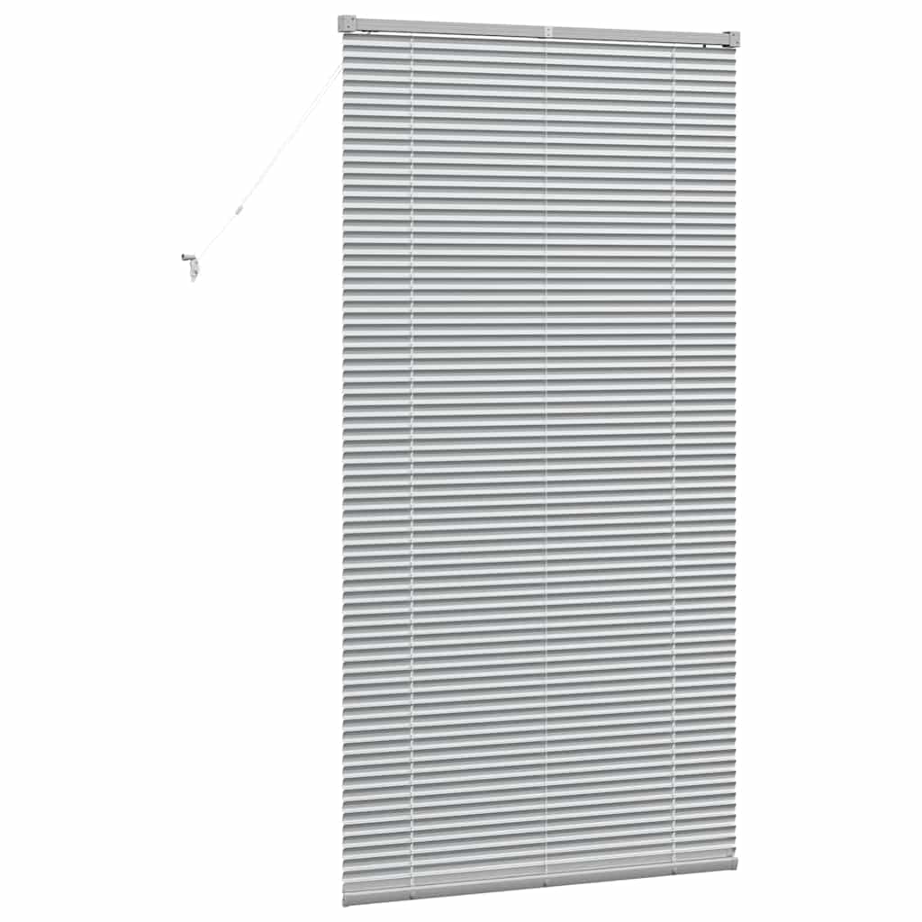 Jaluzea pentru Fereastră Argintiu 80 x 130 cm Aluminiu GartenMobel Dekor
