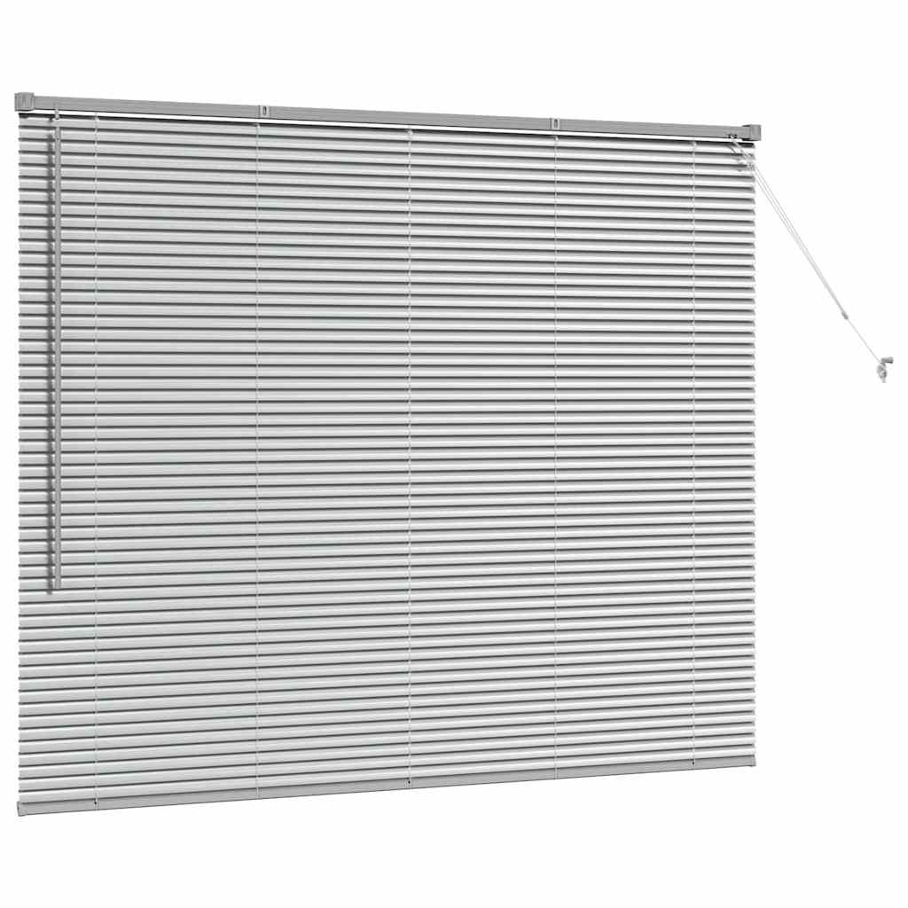 Jaluzea pentru Fereastră Argintiu 80 x 130 cm Aluminiu GartenMobel Dekor