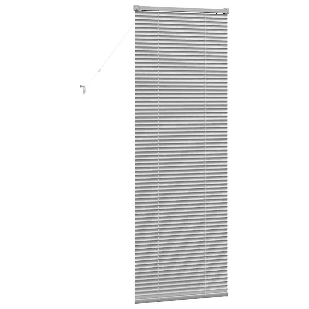 Jaluzea pentru Fereastră Argintiu 80 x 130 cm Aluminiu GartenMobel Dekor