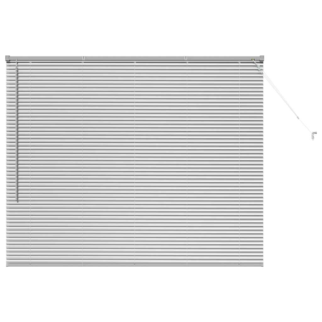 Jaluzea pentru Fereastră Argintiu 80 x 130 cm Aluminiu GartenMobel Dekor