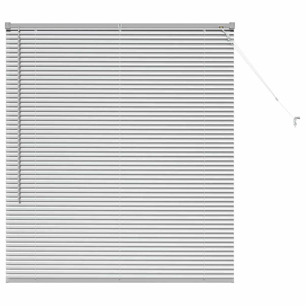 Jaluzea pentru Fereastră Argintiu 80 x 130 cm Aluminiu GartenMobel Dekor