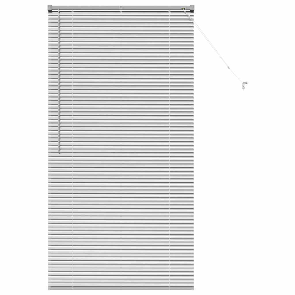Jaluzea pentru Fereastră Argintiu 80 x 130 cm Aluminiu GartenMobel Dekor