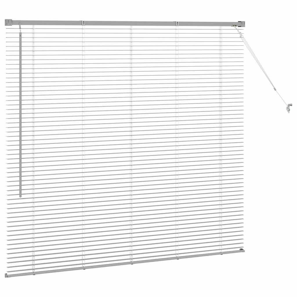 Jaluzea pentru Fereastră Argintiu 80 x 130 cm Aluminiu GartenMobel Dekor