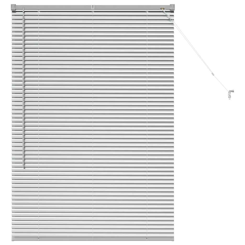 Jaluzea pentru Fereastră Argintiu 80 x 130 cm Aluminiu GartenMobel Dekor