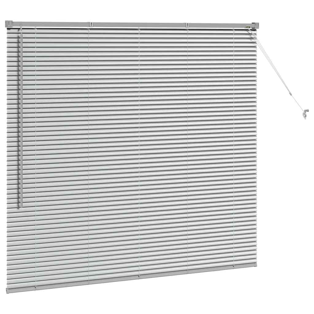Jaluzea pentru Fereastră Argintiu 80 x 130 cm Aluminiu GartenMobel Dekor