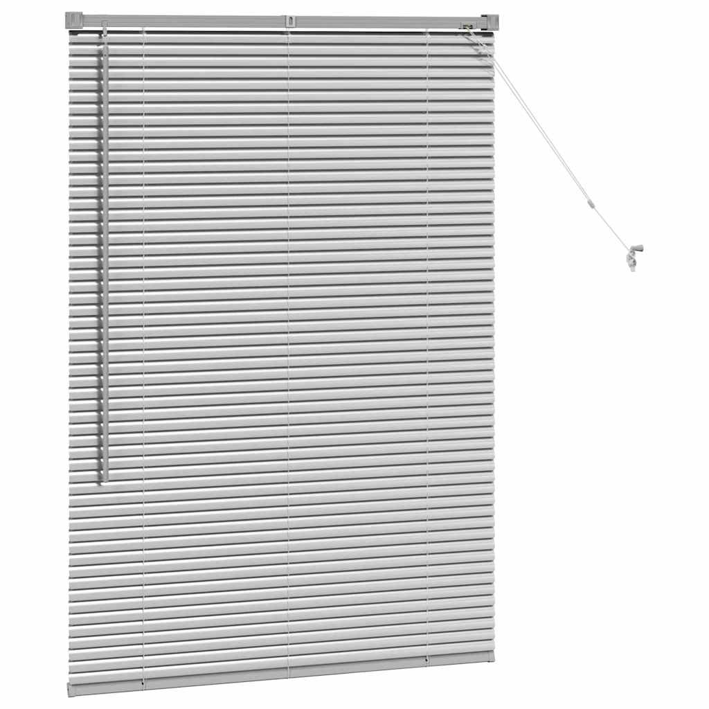 Jaluzea pentru Fereastră Argintiu 80 x 130 cm Aluminiu GartenMobel Dekor