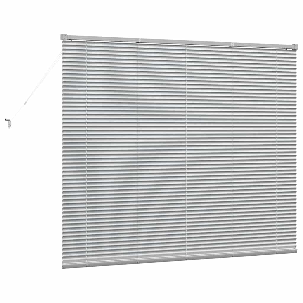 Jaluzea pentru Fereastră Argintiu 80 x 130 cm Aluminiu GartenMobel Dekor