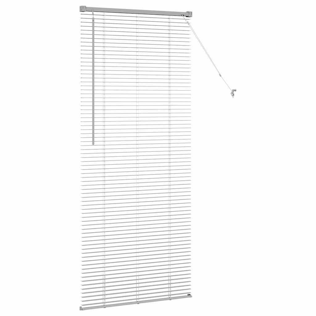Jaluzea pentru Fereastră Argintiu 80 x 175 cm Aluminiu GartenMobel Dekor