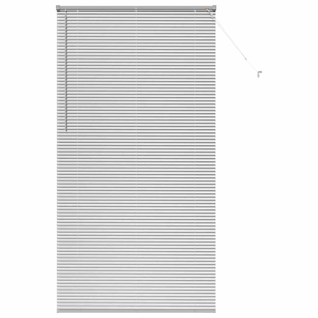 Jaluzea pentru Fereastră Argintiu 120 x 220 cm Aluminiu GartenMobel Dekor
